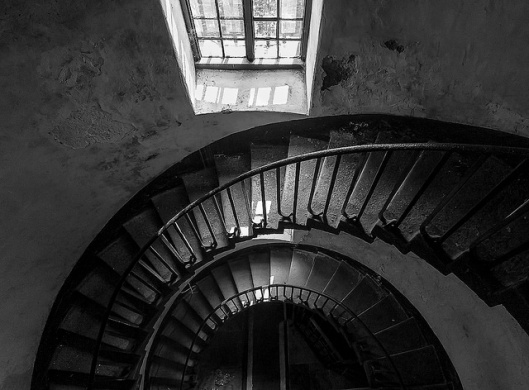 escalier vers la salle de torture